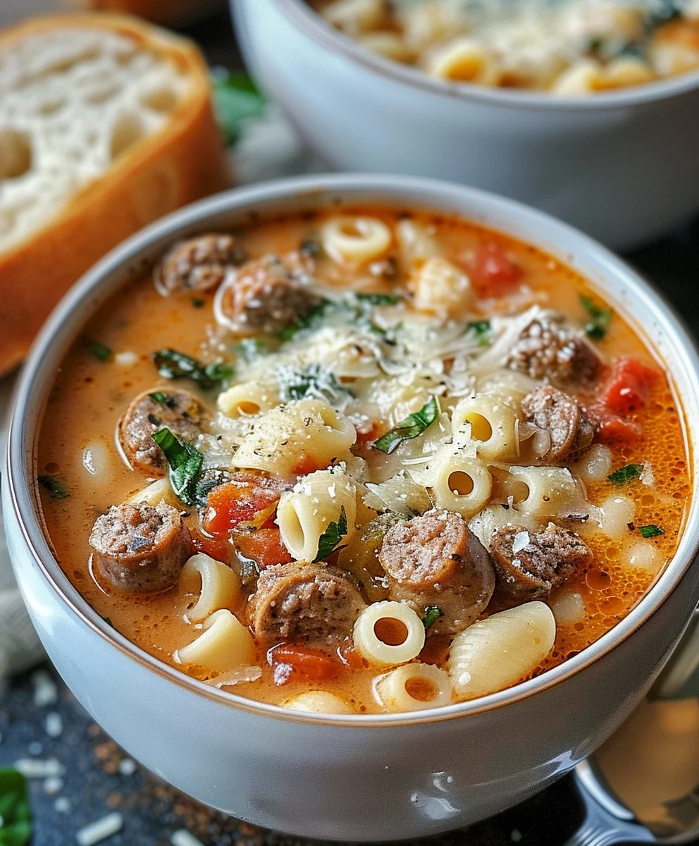 Hearty Parmesan Italian Beef Ditalini Soup image 3