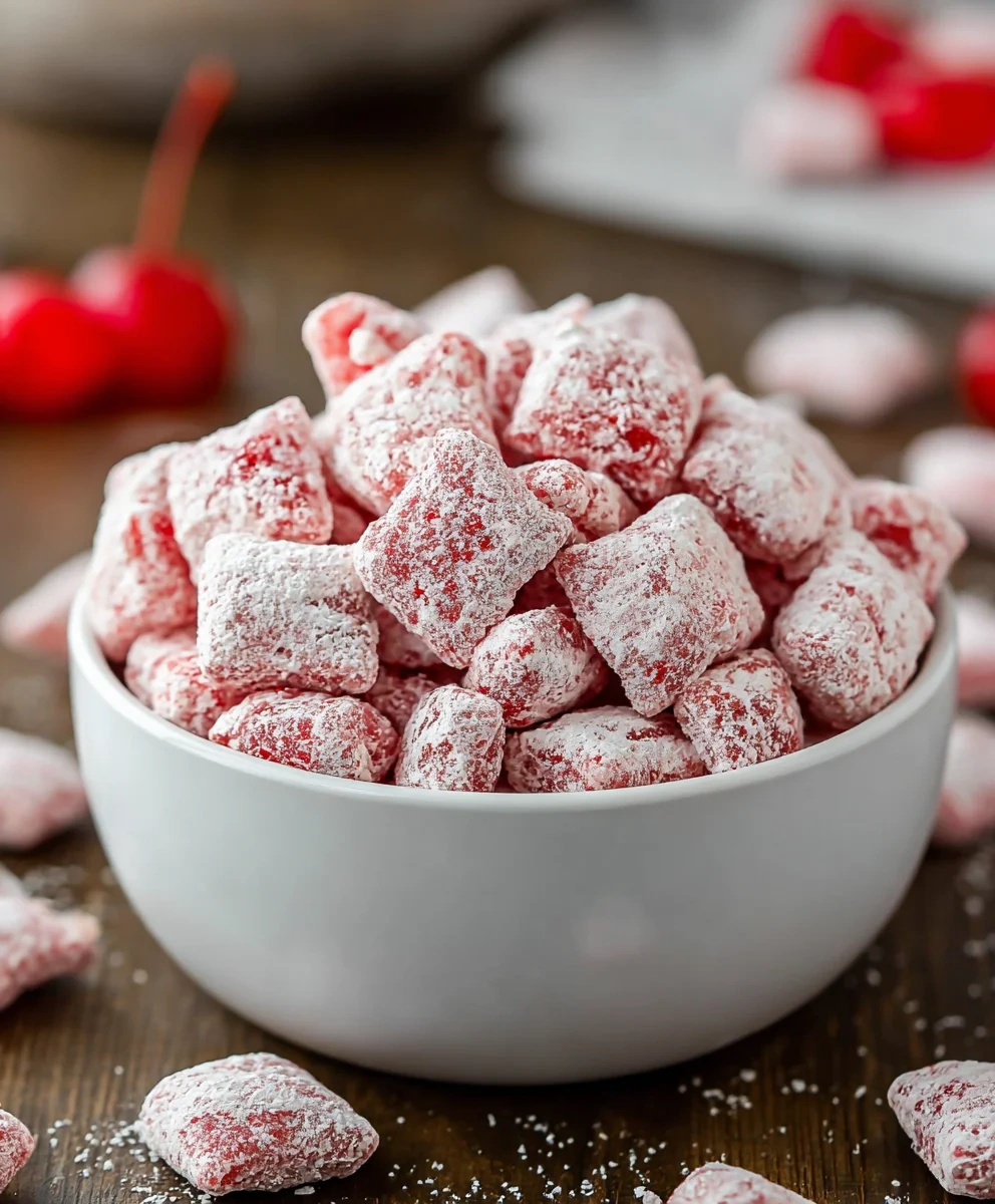 Irresistible Cherry Cheesecake Puppy Chow Recipe Delight image 2