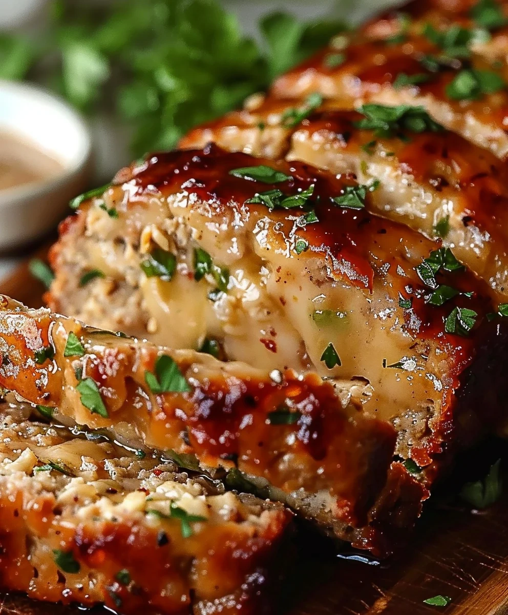 Juicy Garlic Parmesan Chicken Meatloaf image 2