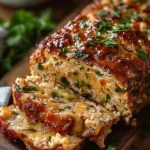 Juicy Garlic Parmesan Chicken Meatloaf