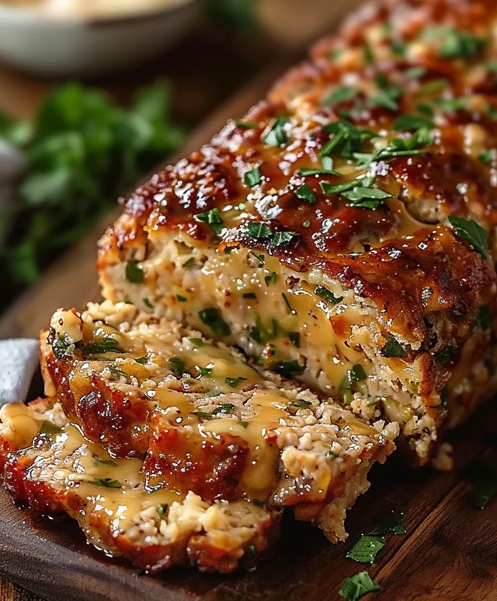 Juicy Garlic Parmesan Chicken Meatloaf image 3