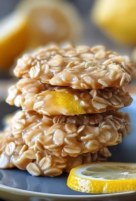 Lemon Oatmeal No Bake Cookies