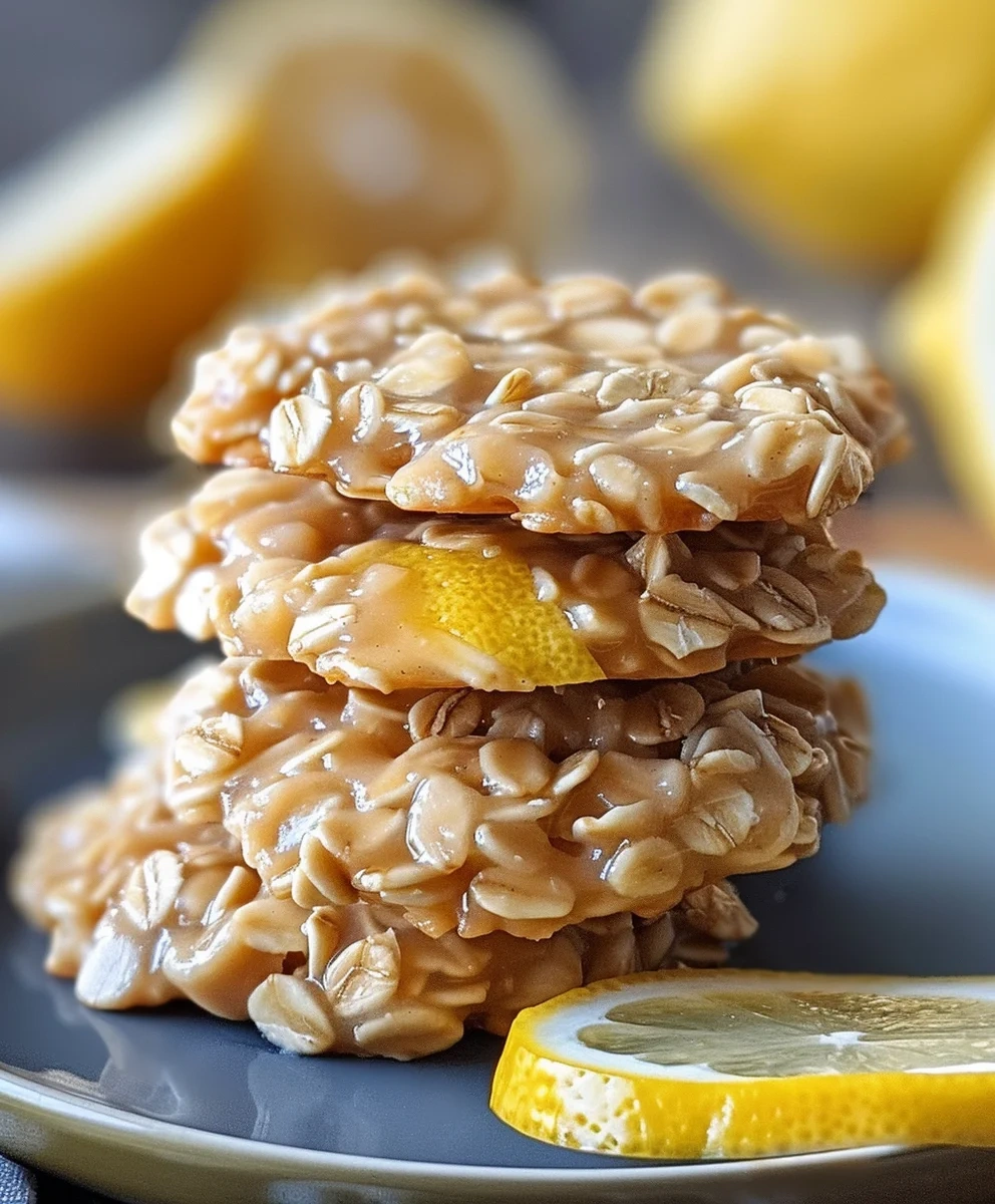 Lemon Oatmeal No Bake Cookies image 3