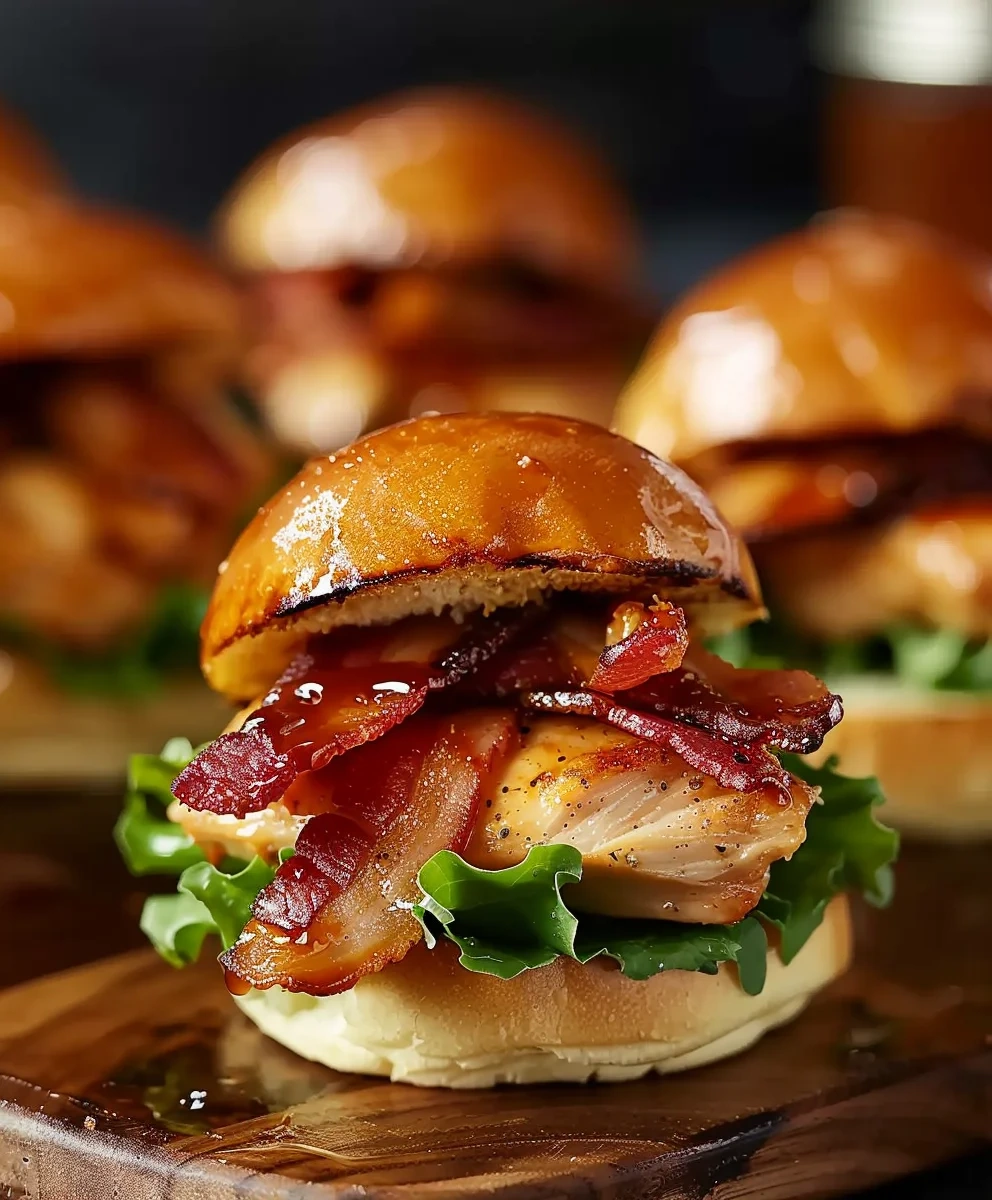 Maple Chicken Beef Bacon Sliders image 2