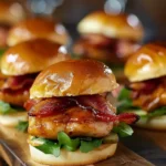 Maple Chicken Beef Bacon Sliders