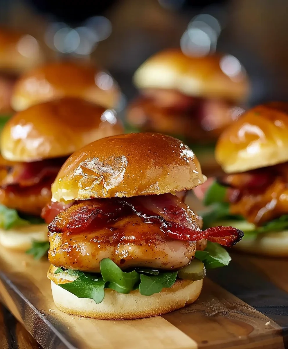 Maple Chicken Beef Bacon Sliders image 3