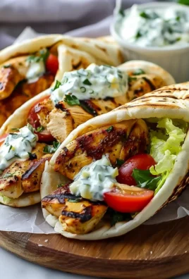 Mediterranean Chicken Gyros With Creamy Feta Tzatziki