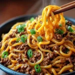 Mongolian Ground Beef Noodles: A Quick & Easy Recipe