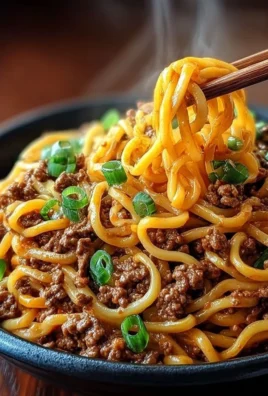 Mongolian Ground Beef Noodles: A Quick & Easy Recipe