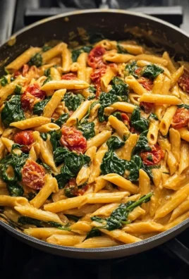 One Pot Spinach Tomato Pasta