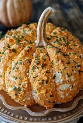 Pumpkin Shaped Cheese Ball Recipe
