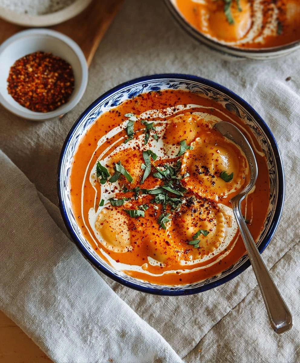 Roasted Red Pepper Ravioli Soup: A Delicious & Easy Recipe image 2