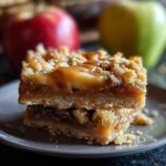 Salted Caramel Apple Crumble Bars