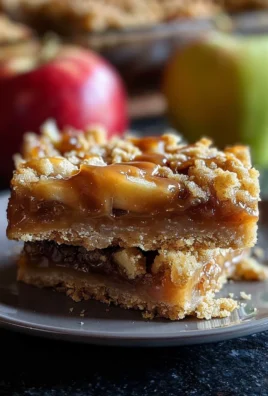 Salted Caramel Apple Crumble Bars
