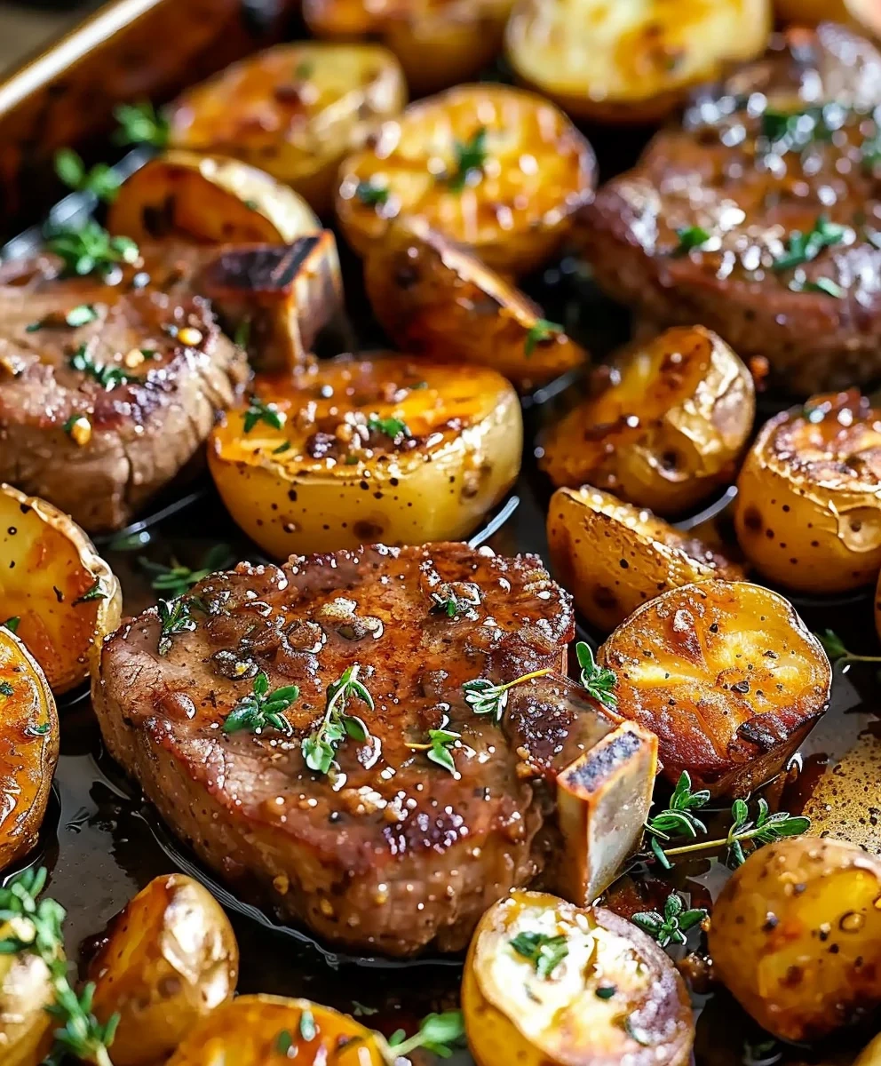 Sheet Pan Pork Chops And Potatoes
