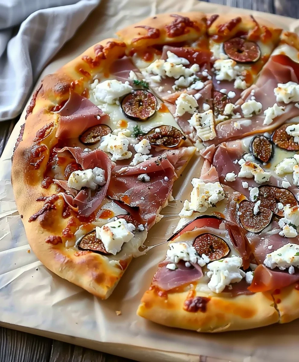 Simple Fig Pizza: Goat Cheese & Beef Prosciutto Delight image 2