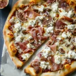 Simple Fig Pizza: Goat Cheese & Beef Prosciutto Delight