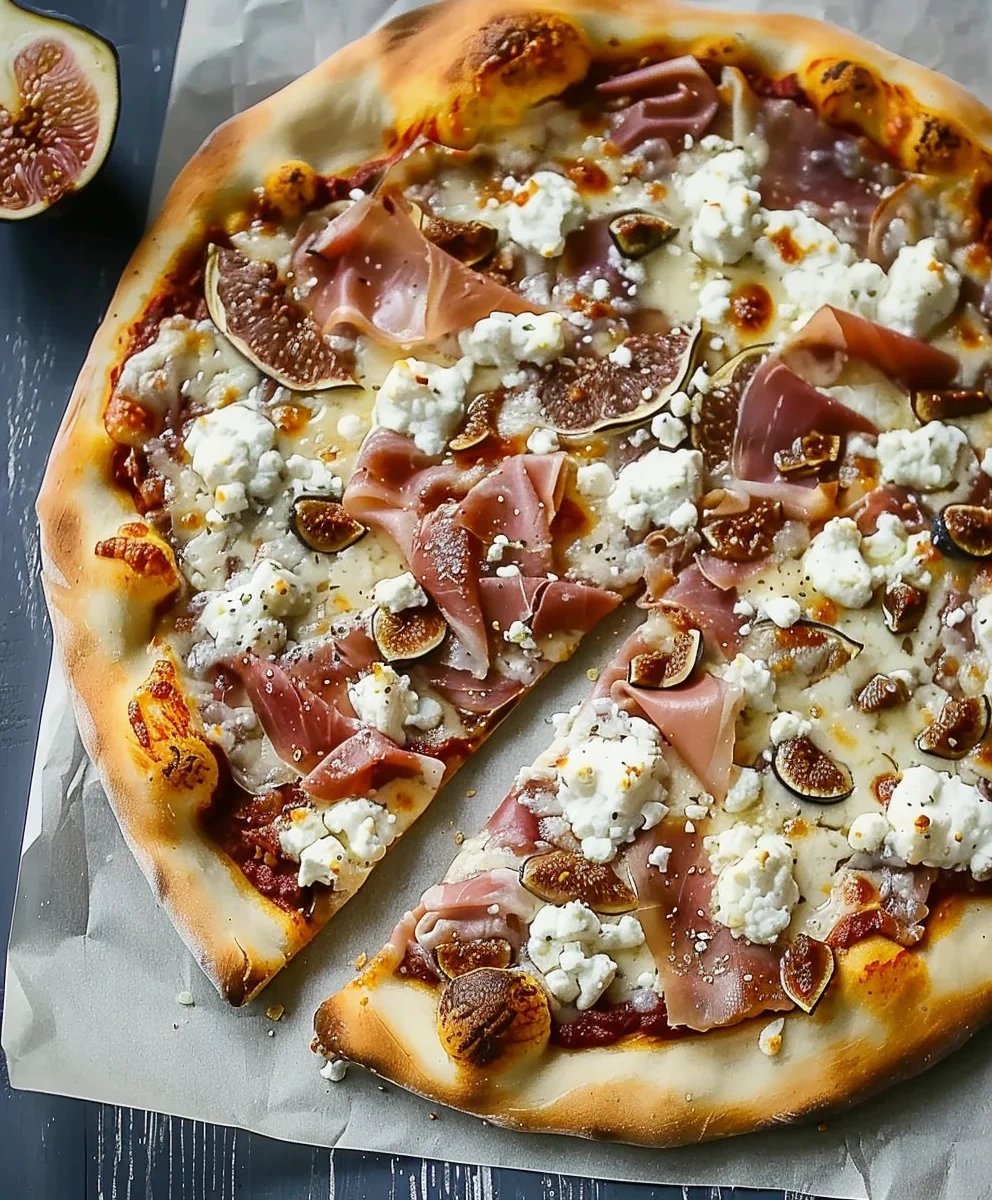 Simple Fig Pizza: Goat Cheese & Beef Prosciutto Delight image 3