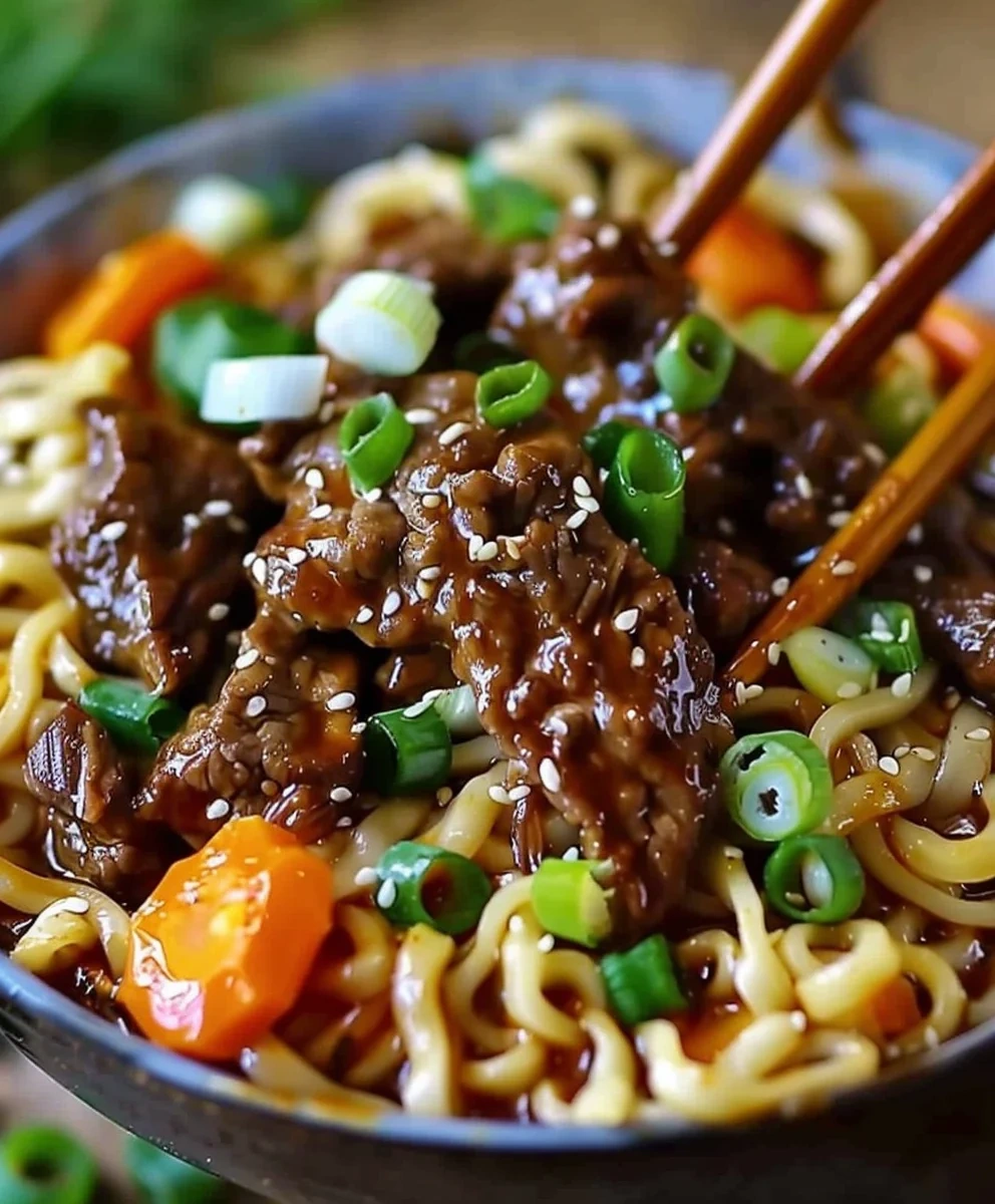 Slow Cooker Beef Ramen Noodles (Ultimate Recipe)