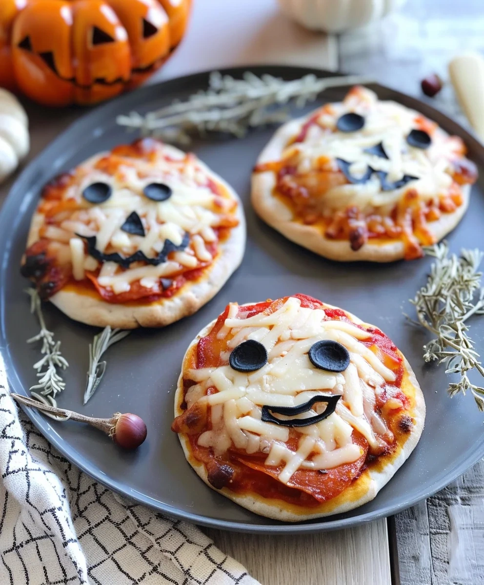 Spooky Halloween Mini Pizzas image 2