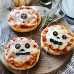 Spooky Halloween Mini Pizzas