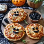 Spooky Halloween Mini Pizzas
