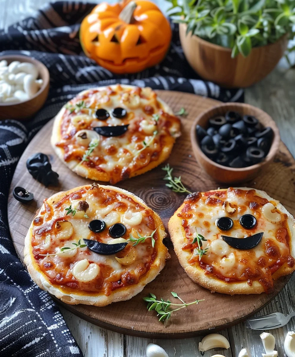 Spooky Halloween Mini Pizzas image 3