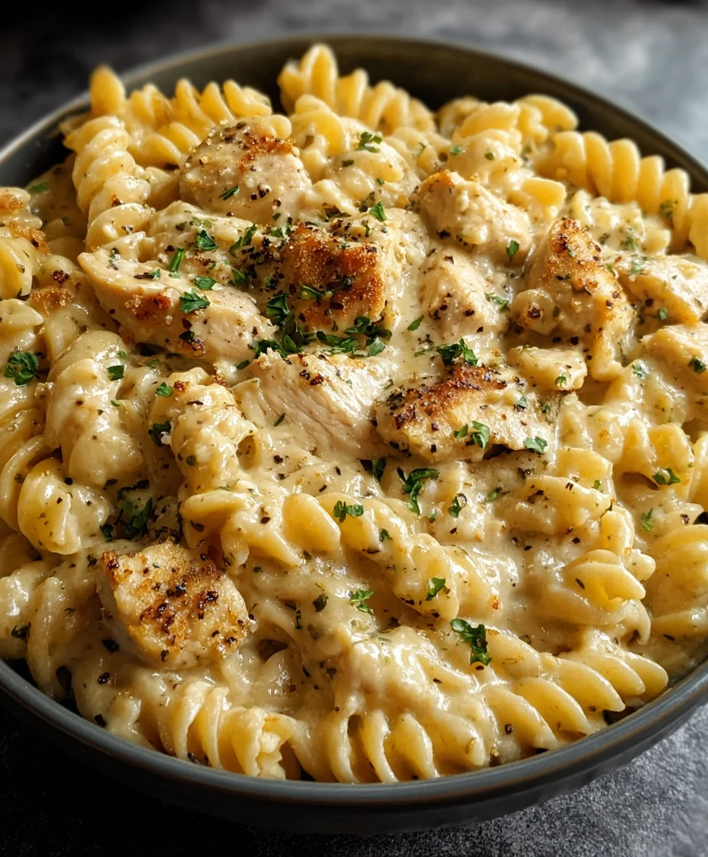The Best Crockpot Garlic Parmesan Chicken Pasta Recipe image 2