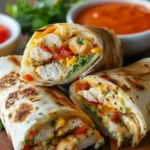 Ultimate Cheesy Garlic Chicken Wraps - Quick Family Meal