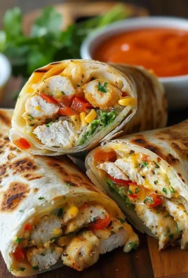 Ultimate Cheesy Garlic Chicken Wraps - Quick Family Meal